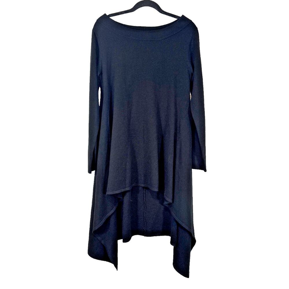 Killstar Black Goth High-Low Cross Long Sleeve Witchycore Emo Dress Size Small